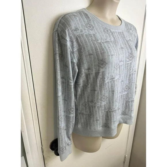 Pull over Honeydew Womens Lounge sweater, Extremely Soft Size Gray And Blue Larg - Picture 2 of 6